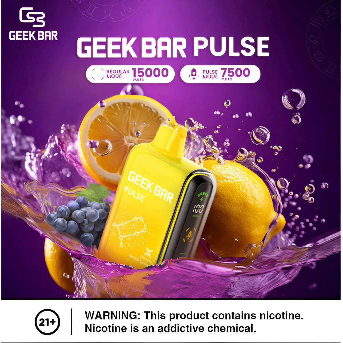 goods_sub_thumb_1197_600_600.webp Geek Bar Pulse 15000 Puffs 拋棄式電子煙 歐美爆款:圖片 1