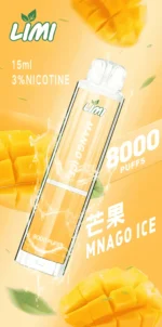 Limi 8000 Puffs 拋棄式電子煙 底部七彩發光一次性煙桿 711到付：圖片 10
