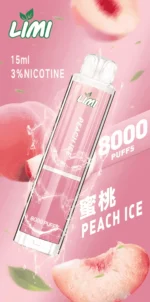 Limi 8000 Puffs 拋棄式電子煙 底部七彩發光一次性煙桿 711到付：圖片 9