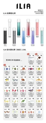 ILIA一代煙彈/哩亞電子煙煙彈/霧化彈3顆裝/口味齊全 台灣現貨：圖片 2